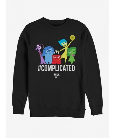 Disney Pixar Inside Out Complicated Crew Sweatshirt $14.76 Sweatshirts