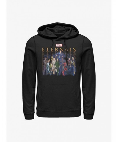 Marvel Eternals Group Repeating Hoodie $10.78 Hoodies