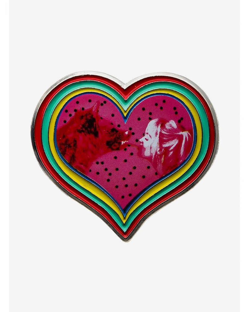 DC Comics Birds Of Prey Harley Quinn & Hyena Heart Enamel Pin $6.62 Pins