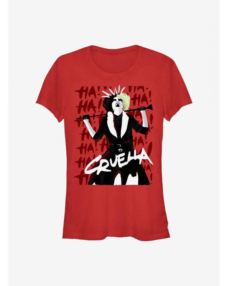 Disney Cruella Cruel Laughter Girls T-Shirt $10.71 T-Shirts