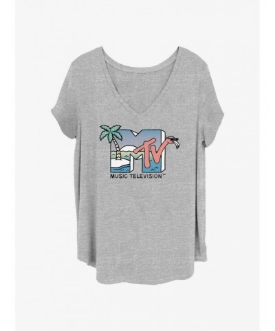 MTV Beachy Logo Girls T-Shirt Plus Size $9.94 T-Shirts