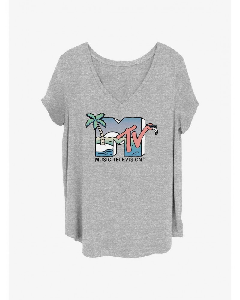 MTV Beachy Logo Girls T-Shirt Plus Size $9.94 T-Shirts