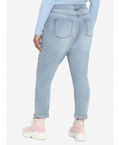 BT21 Cherry Blossom Mom Jeans Plus Size $29.95 Jeans