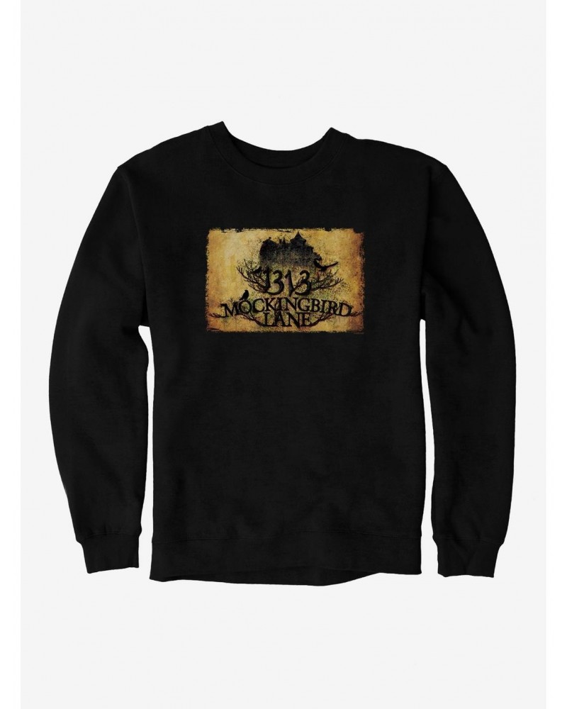 The Munsters Mockingbird Lane Stamp Sweatshirt $12.99 Sweatshirts