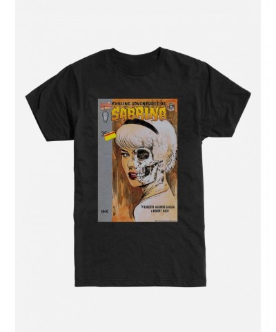 Chilling Adventures of Sabrina Half Skull Face T-Shirt $7.17 T-Shirts