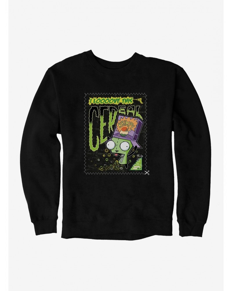 Invader Zim I Love This Cereal Sweatshirt $8.86 Sweatshirts