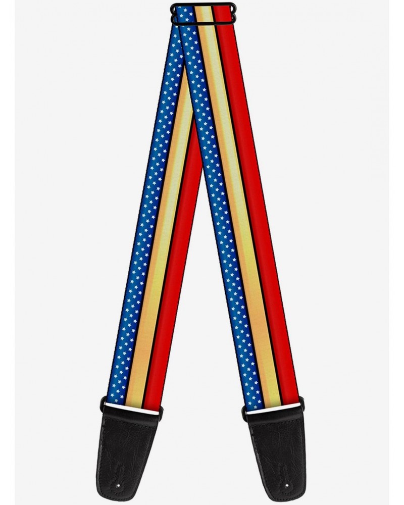 DC Comics Wonder Woman Stripe Stars Guitar Strap $8.22 Guitar Straps