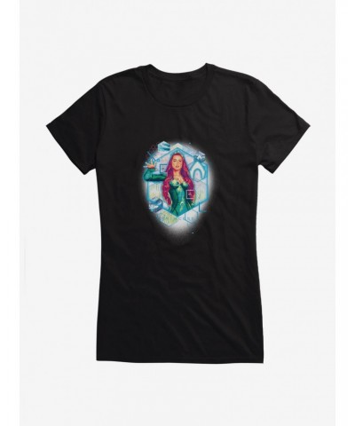 DC Comics Aquaman Princess Watercolor Girls T-Shirt $7.57 T-Shirts