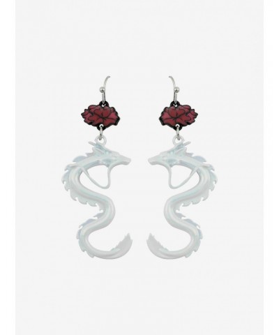 Studio Ghibli Spirited Away Haku & Flower Drop Earrings $3.07 Earrings