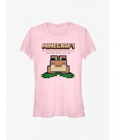 Minecraft Welcome Frog Girls T-Shirt $9.36 T-Shirts