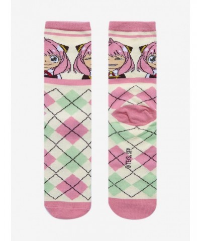 Spy X Family Anya Argyle Crew Socks $3.56 Socks