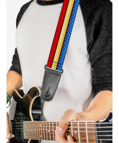 DC Comics Wonder Woman Stripe Stars Guitar Strap $8.22 Guitar Straps