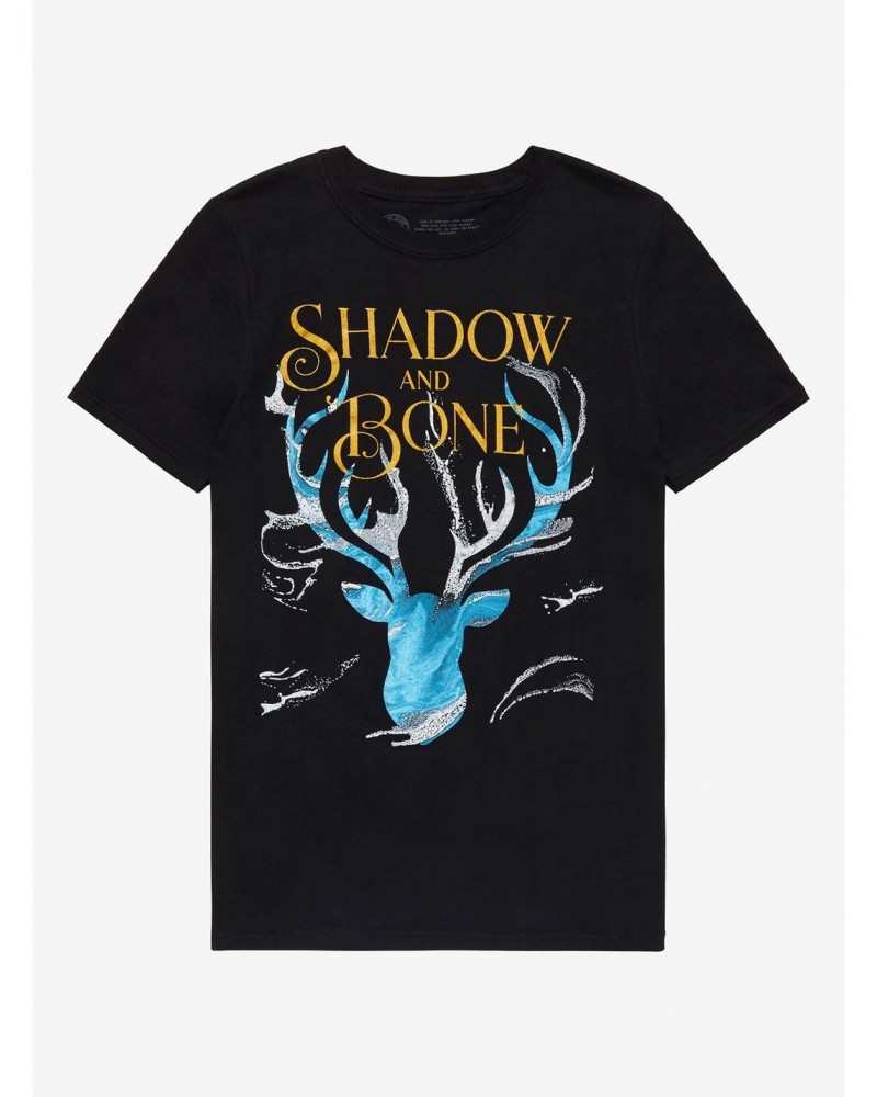 Shadow And Bone Boyfriend Fit Girls T-Shirt $8.72 T-Shirts