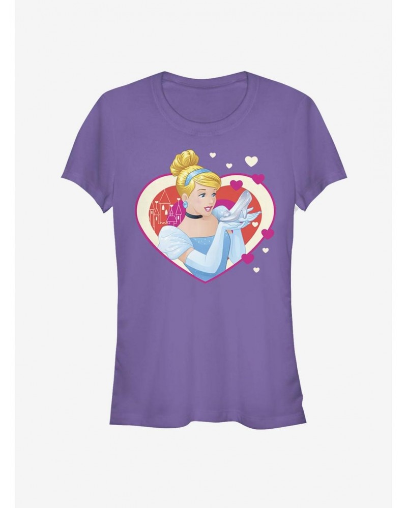 Disney Cinderella Classic Cinderella Hearts Girls T-Shirt $8.47 T-Shirts