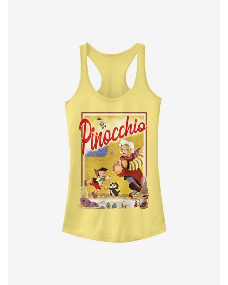 Disney Pinocchio Storybook Poster Girls Tank $6.97 Tanks