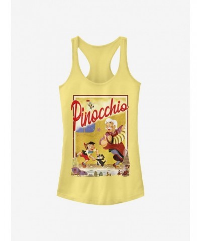 Disney Pinocchio Storybook Poster Girls Tank $6.97 Tanks