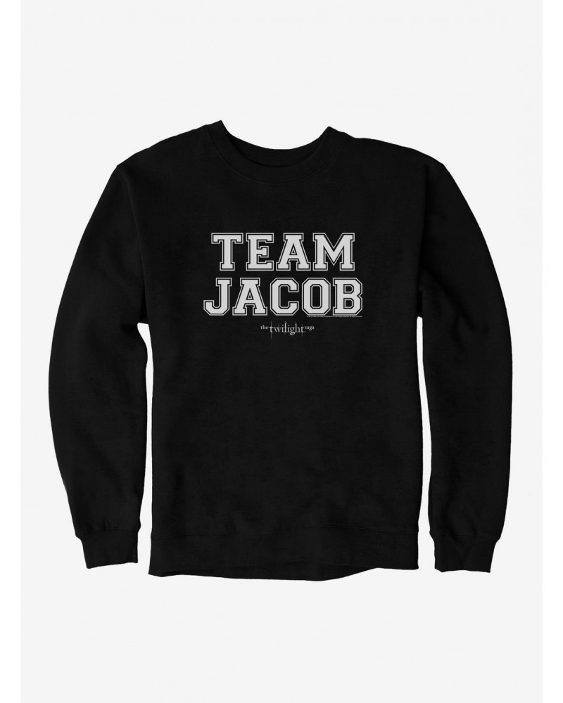 Twilight Team Jacob Collegiate Font Sweatshirt $14.76 Sweatshirts