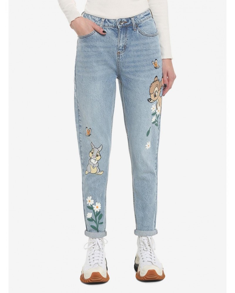 Disney Bambi & Thumper Mom Jeans $20.64 Jeans