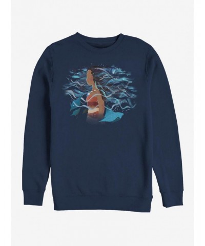 Disney Moana Moana In Ocean Crew Sweatshirt $10.33 Sweatshirts