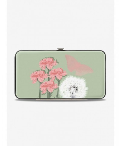 Disney Tinker Bell Tink Sketch Carnations Dandelions Hinged Wallet $9.41 Wallets