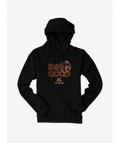 E.T. 40th Anniversary Be Good Striped Font Orange Hoodie $19.76 Hoodies