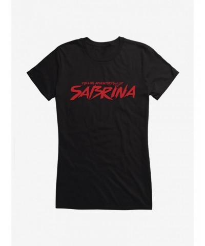 Chilling Adventures Of Sabrina Logo Girls T-Shirt $11.45 T-Shirts