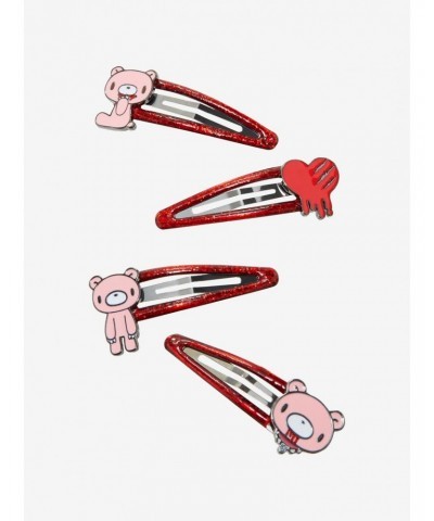 Gloomy Bear Heart Hair Clip Set $4.52 Clip Set