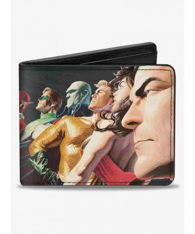 DC Comics Justice League Justice 1 7 Superhero Variant Cover Pose Bifold Wallet $8.15 Wallets