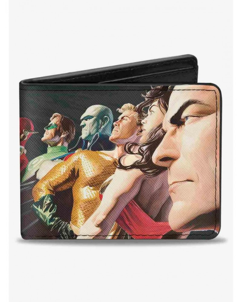 DC Comics Justice League Justice 1 7 Superhero Variant Cover Pose Bifold Wallet $8.15 Wallets