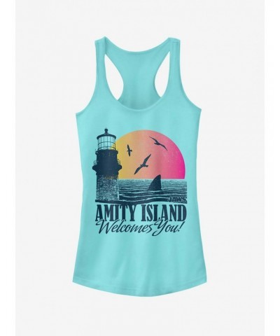 Amity Island Tourist Welcome Girls Tank $9.96 Tanks