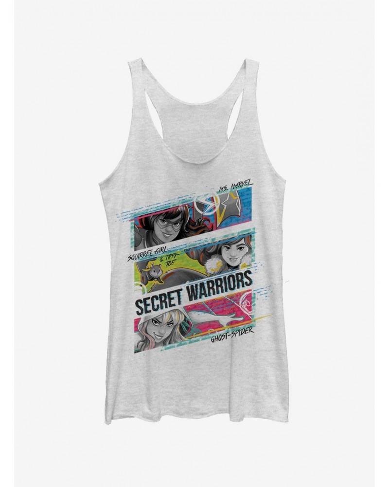 Marvel Spider-Man: Into The Spider-Verse Spider-Gwen Three Panel Girls Tank $9.12 Tanks