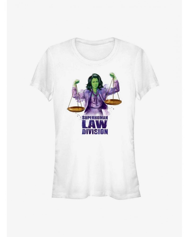 Marvel She-Hulk: Attorney At Law Superhuman Law Scales Girls T-Shirt $7.97 T-Shirts