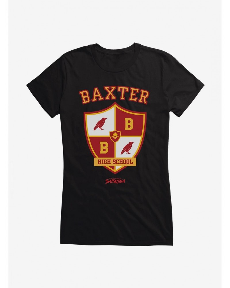 Chilling Adventures Of Sabrina Baxter High Emblem Icon Girls T-Shirt $12.20 T-Shirts