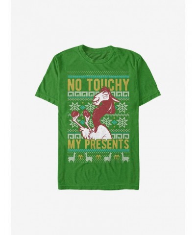 Disney The Emperor's New Groove No Touchy My Presents Ugly Christmas Sweater T-Shirt $6.99 T-Shirts