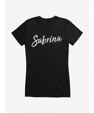 Archie Comics Sabrina The Teenage Witch Classic Logo Script Girls T-Shirt $7.47 T-Shirts