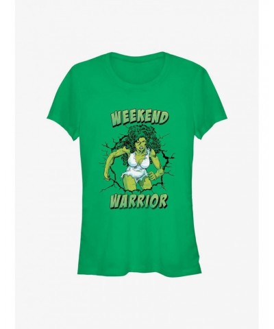 Marvel She Hulk Weekend Warrior Girls T-Shirt $7.97 T-Shirts