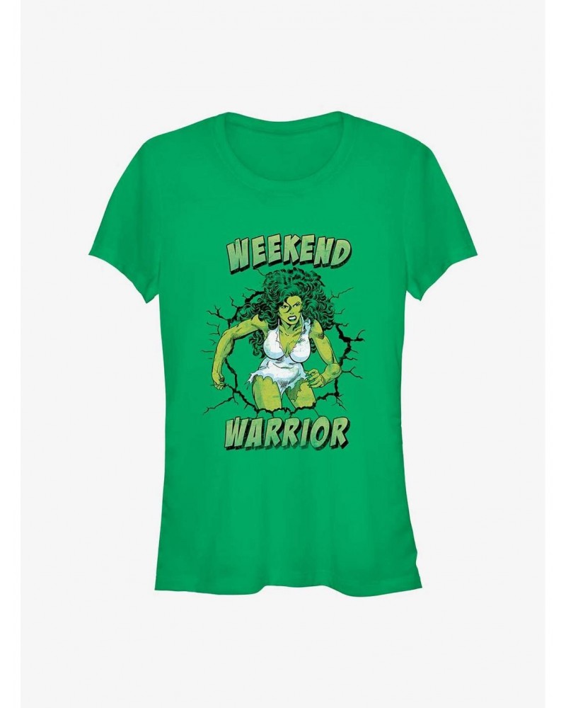 Marvel She Hulk Weekend Warrior Girls T-Shirt $7.97 T-Shirts