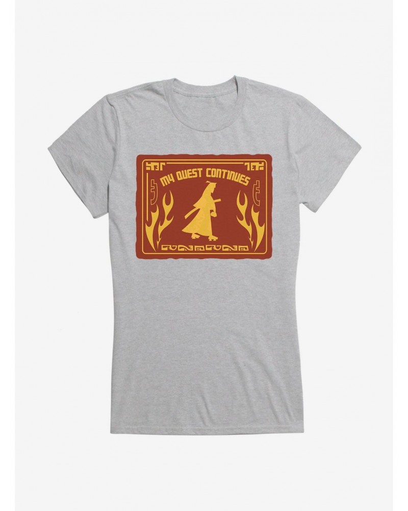 Samurai Jack My Quest Continues Flames Girls T-Shirt $5.98 T-Shirts