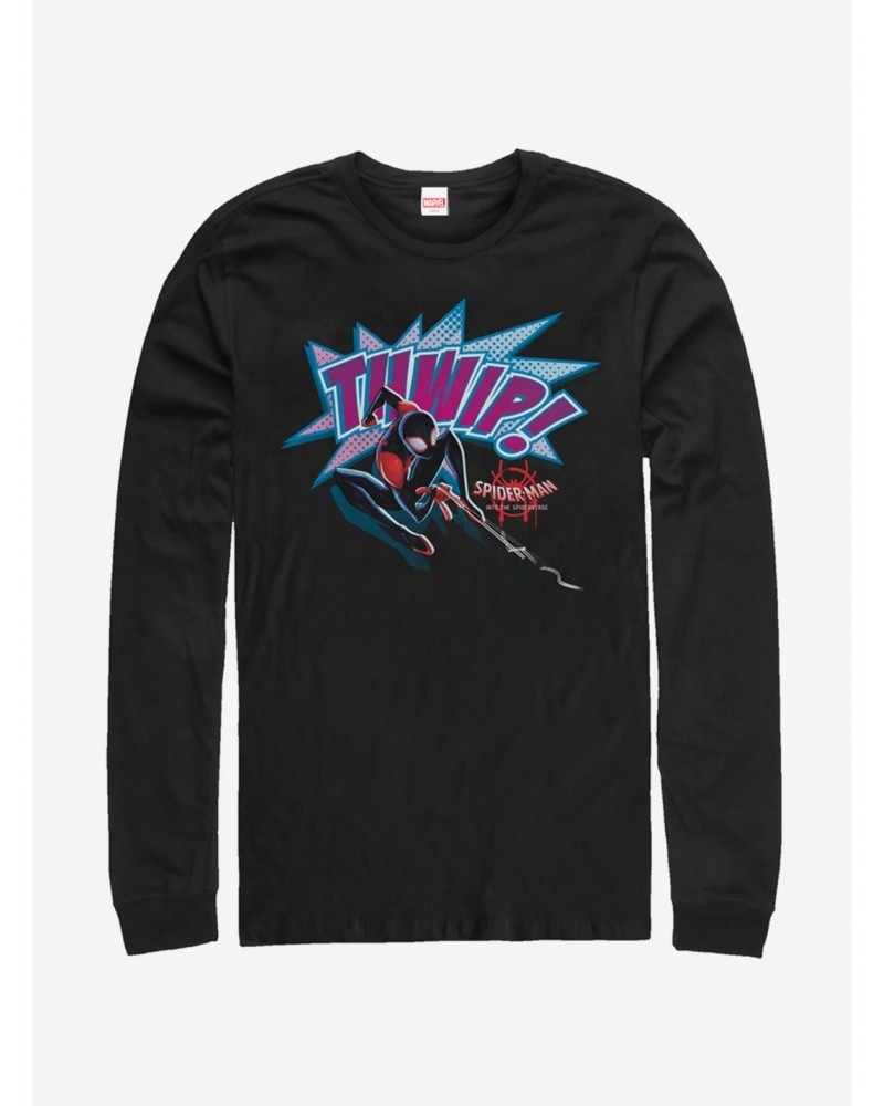 Marvel Spider-Man: Into The Spider-Verse Thwip Spider Long-Sleeve T-Shirt $9.48 T-Shirts