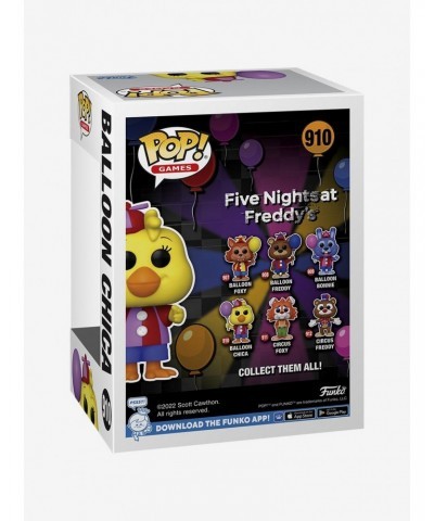 Funko Five Nights At Freddy's Pop! Games Balloon Chica Vinyl Figure $4.90 Figures