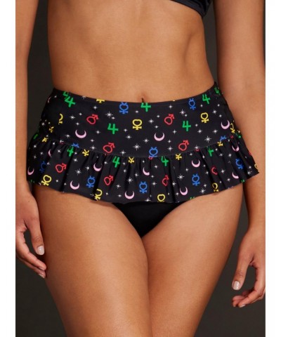 Sailor Moon Luna Symbols Skirted Swim Bottoms $11.84 Bottoms