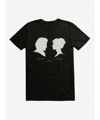 Outlander Claire and Jamie Silhouette T-Shirt $6.02 T-Shirts