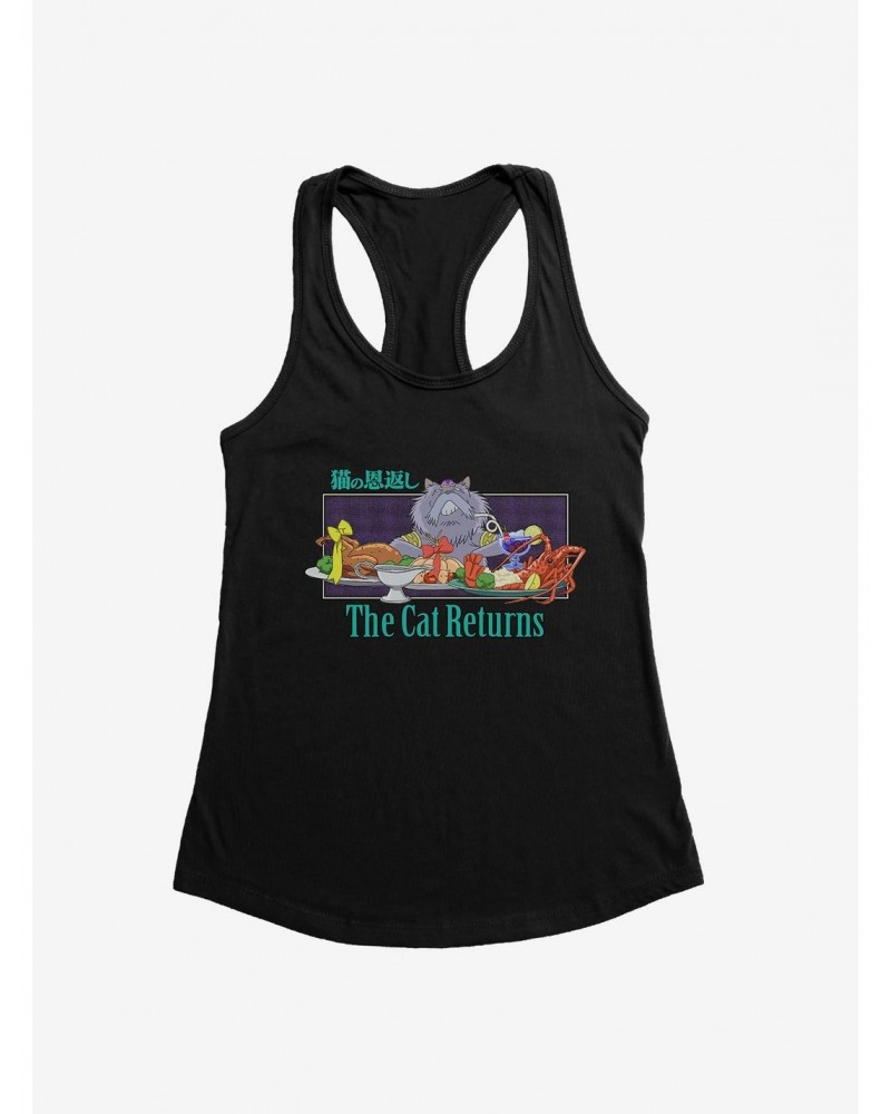 Studio Ghibli The Cat Returns Cat King Feast Girls Tank Top $6.57 Tops