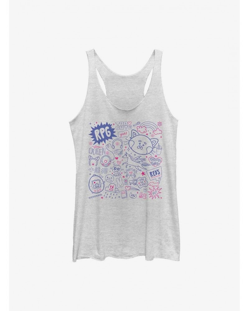 Disney Pixar Turning Red Doodle Girls Tank $6.63 Tanks