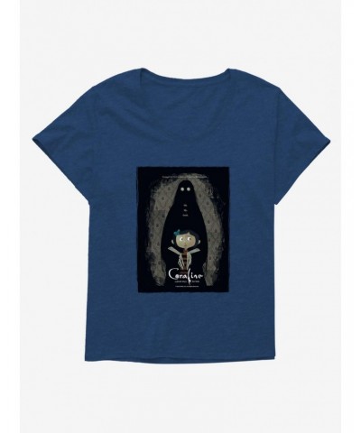 Coraline Ghost Story Poster Girls T-Shirt Plus Size $14.35 T-Shirts