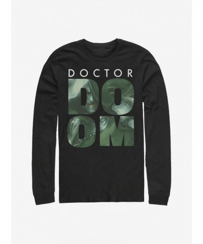 Marvel Fantastic Four Doom Fill Long-Sleeve T-Shirt $10.26 T-Shirts