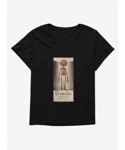 Netflix Pinocchio Magically Brought To Life Girls T-Shirt Plus Size $10.47 T-Shirts