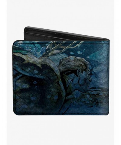 DC Comics Aquaman New 52 The Trench Underwater Comic Book Cover Pose Bifold Wallet $9.82 Wallets